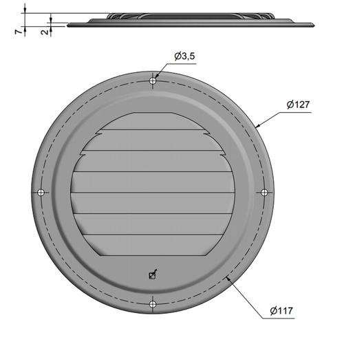 VENTILGALLER 127 RF304 ROCA